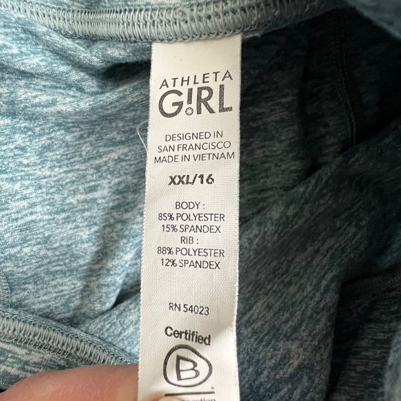 Athleta Girl Green Space Dye Snowball Tight Size XXL/16 - Picture 9 of 9